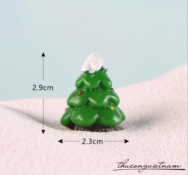 Cây Thông Đầu Phủ Kim Tuyến 2.9*2.3cm